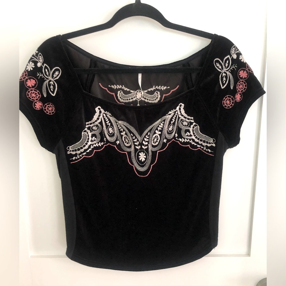FREE PEOPLE VELVET TOP